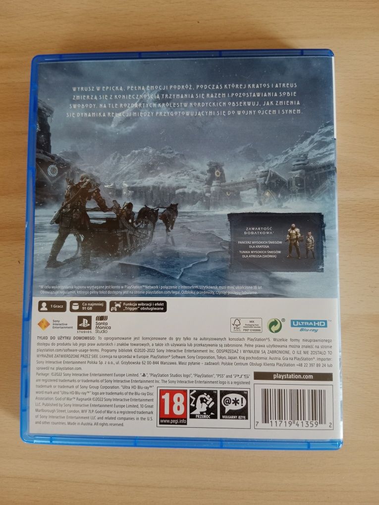 God of War Ragnarök PS5 Płyta CD