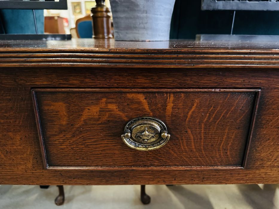 Wyjątkowa :) Duża i klimatyczna konsola dębowa z szufladami :)