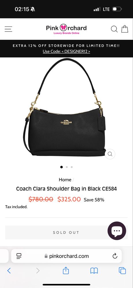 Сумка Coach Clara