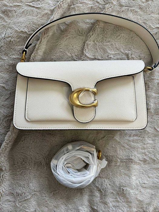 Сумка Coach Tabby Shoulder Bag 26 Біла