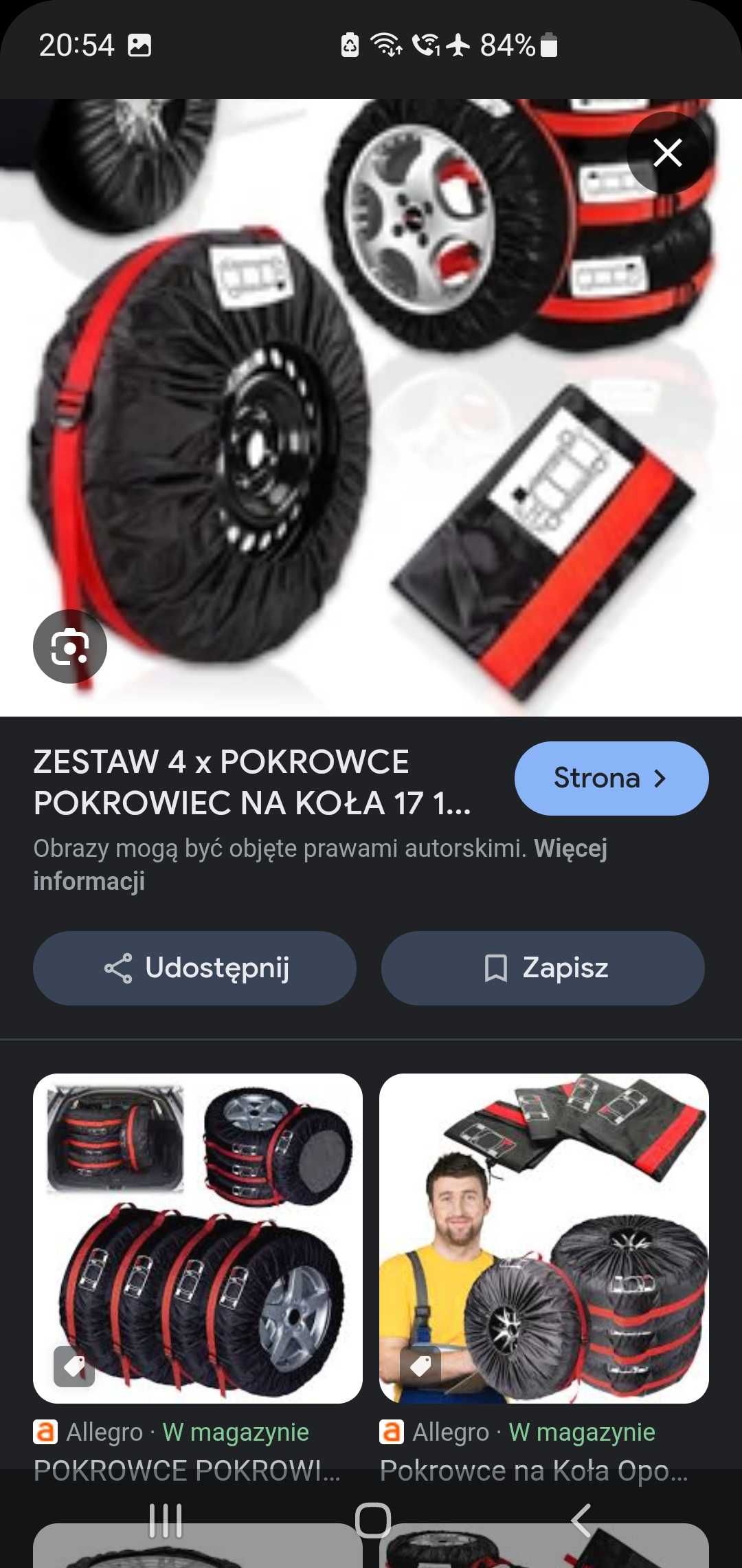 Pokrowiec na opony od 13 do 16 cali
