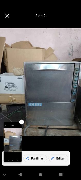 Máquina de lavar chávenas e pratos industrial