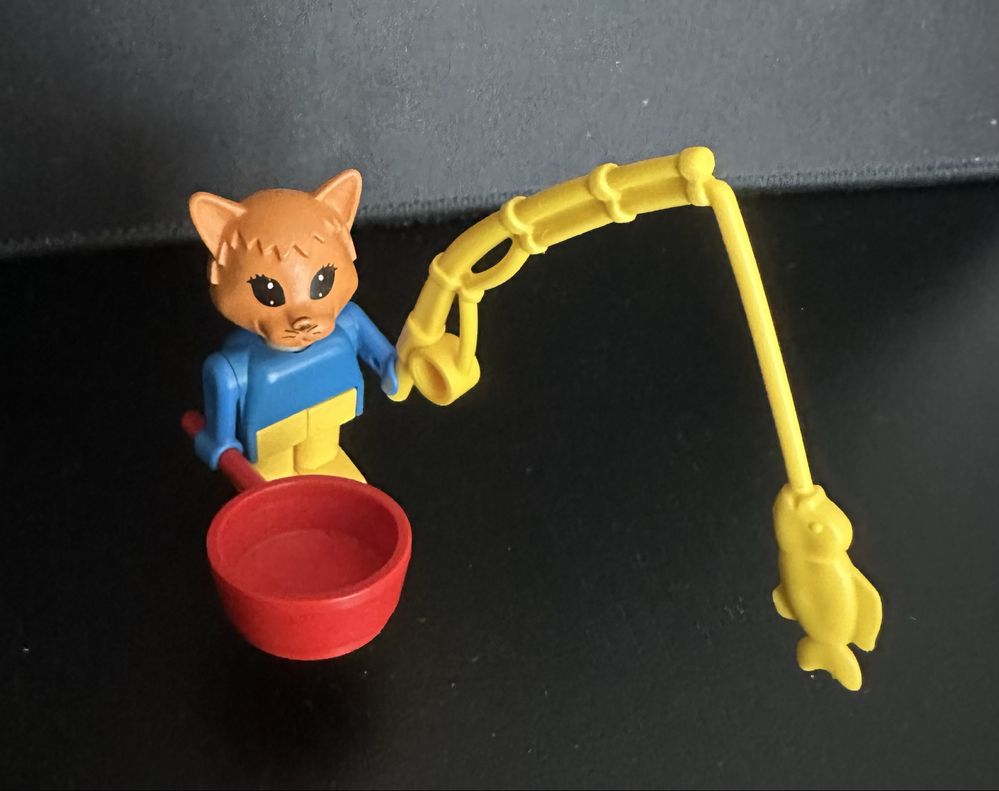Lego Fabuland 3701 Gato Cornelius Pescador