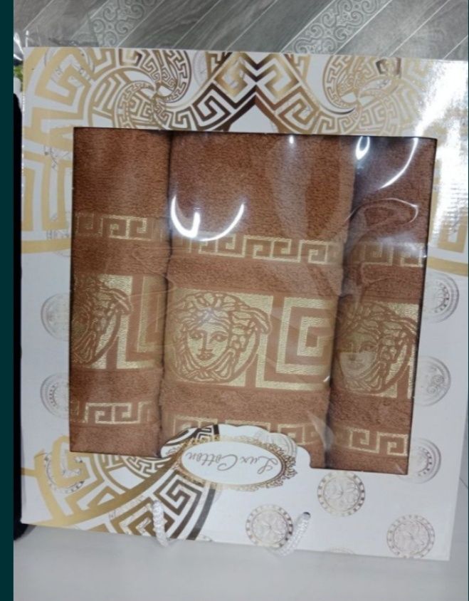 Komplet ręczników bawełnianych Versace w pudełku  na prezent