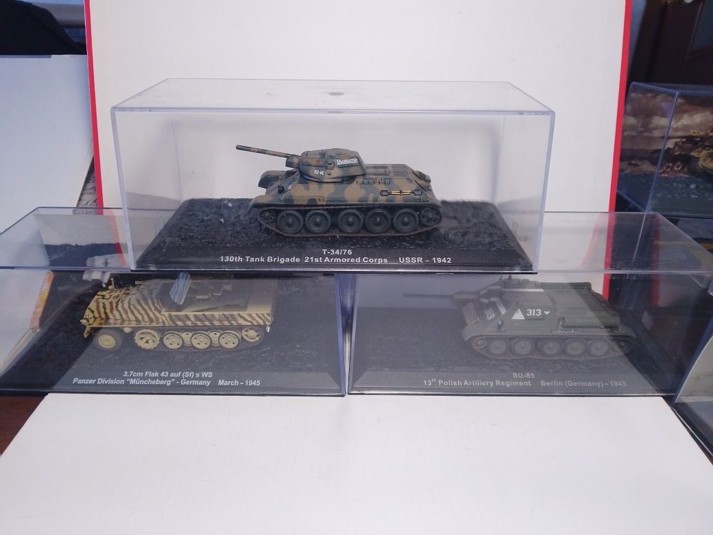 Военная техника, танки Altaya, Oxford в масштабе 1:72, 1:76