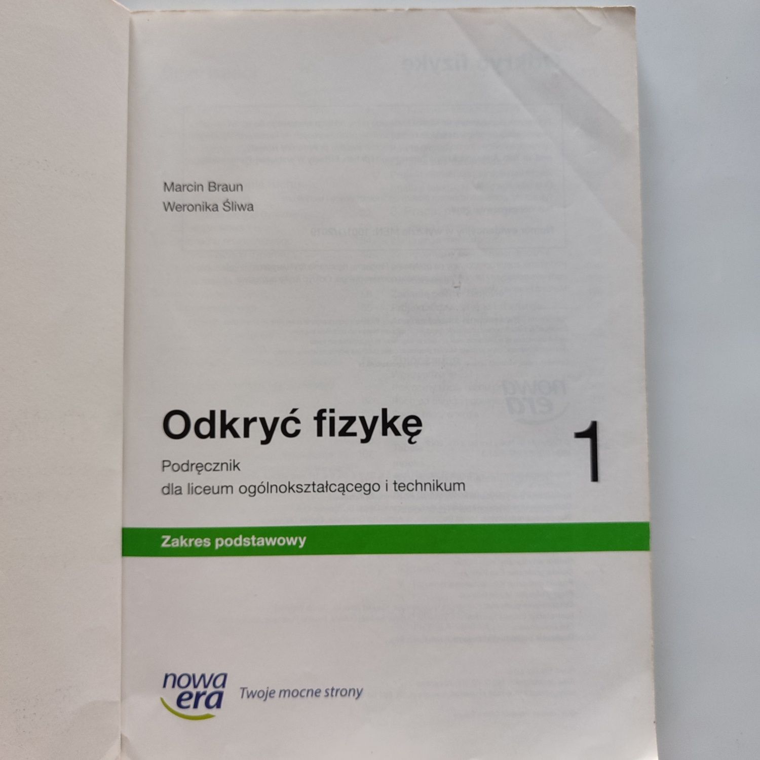 Odkryć fizykę 1 Nowa Era
