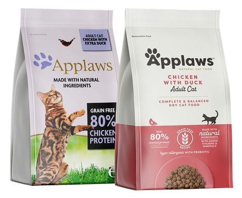 Bezzbożowa karma dla kotów z kurczakiem kaczką i warzywami Applaws 2kg