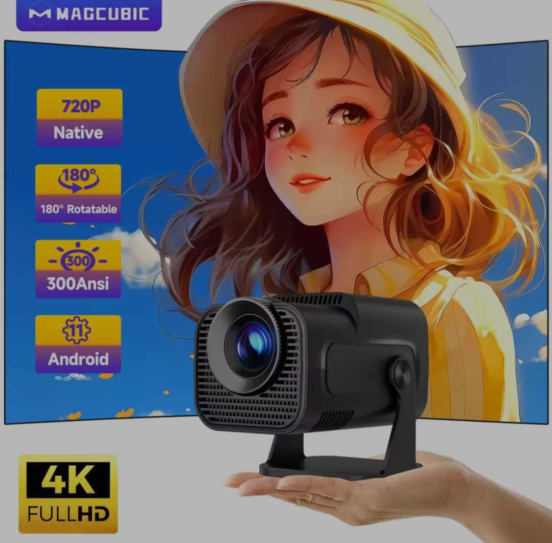 Проэктор Magcubic HY 320 mini 720P 4K 300 ANSI Wifi 6