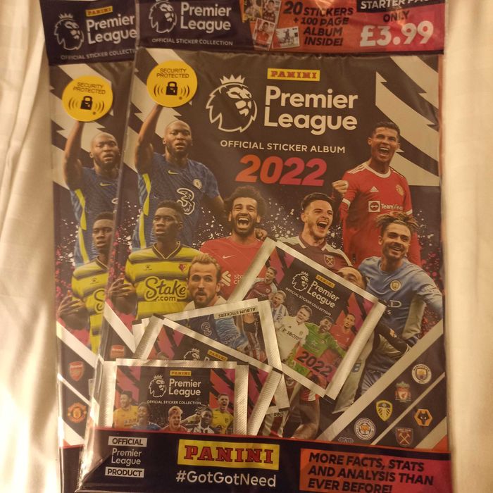 Panini Premier League cromos 2019/20, 2020/21, 2021/22, 2022/23