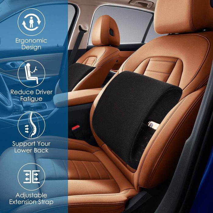 Poduszka lędźwiową pod plecy oraz na siedzenie