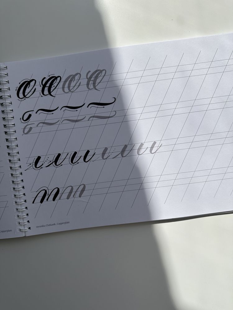 Прописи з браш-пену: Copperplate та modern calligraphy