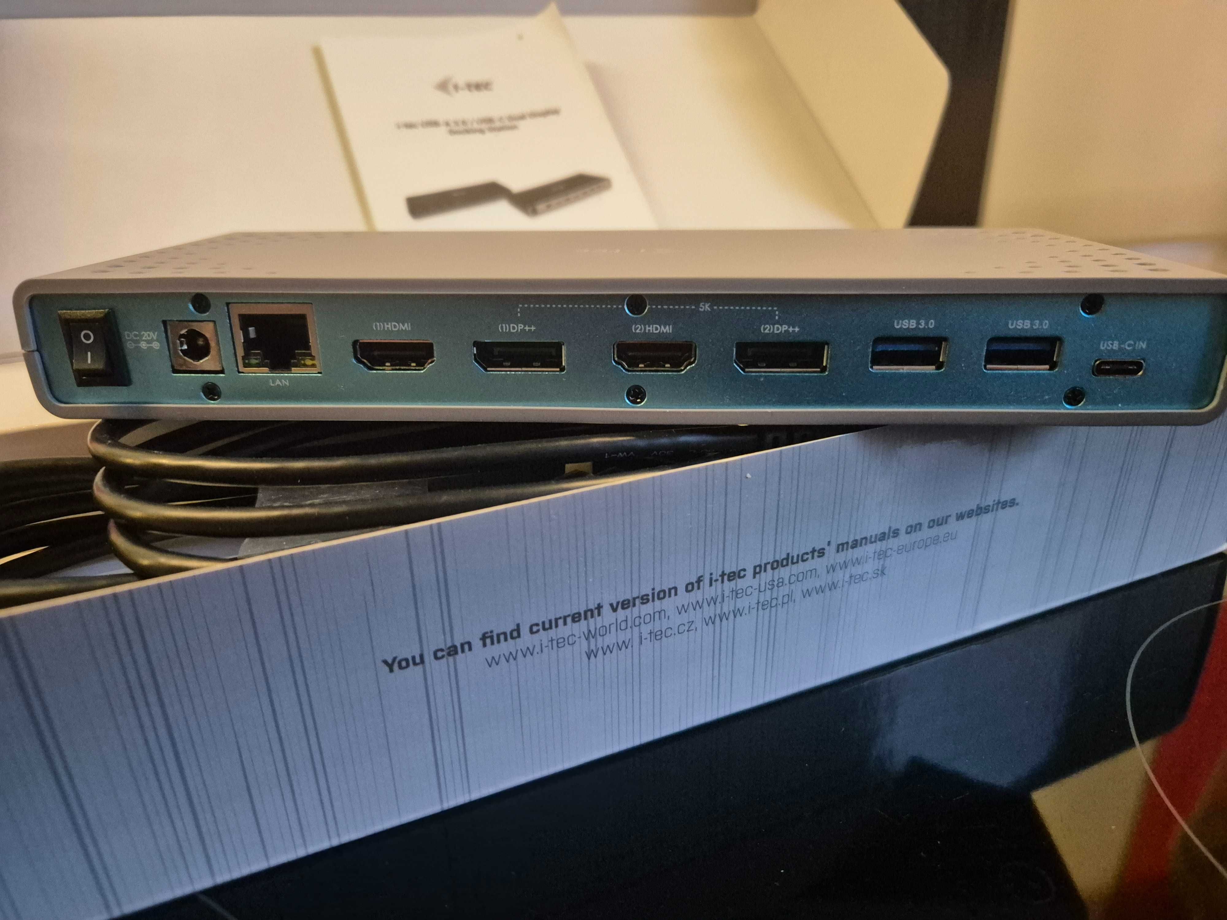 i-tec USB-A 3.0 / USB-C Dual Display Docking Station stacja/replikator