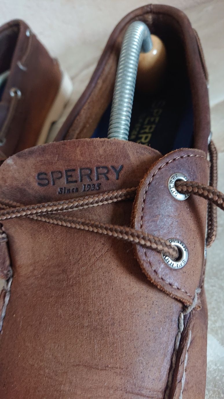 Мужские кожаные топсайдеры sperry top sider