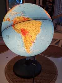 Globus świecący lampka