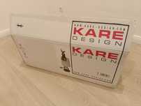 Kare design, lampa królik stojąca, złota