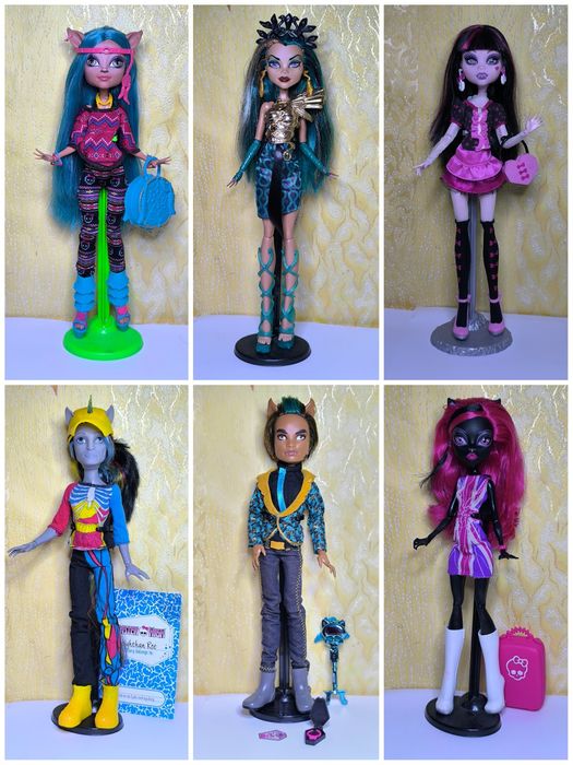 Монстер хай дракулаура френкі Тора Гулія лагуна клавдія кетті Нуар