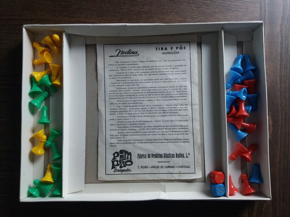 Antigo brinquedo português   Nedina -Jogo  Tira e Põe