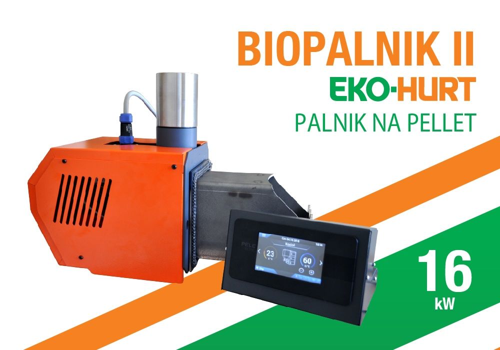 Palnik pelletowy 16 kW BIOPALNIK II palnik kocioł PELLET