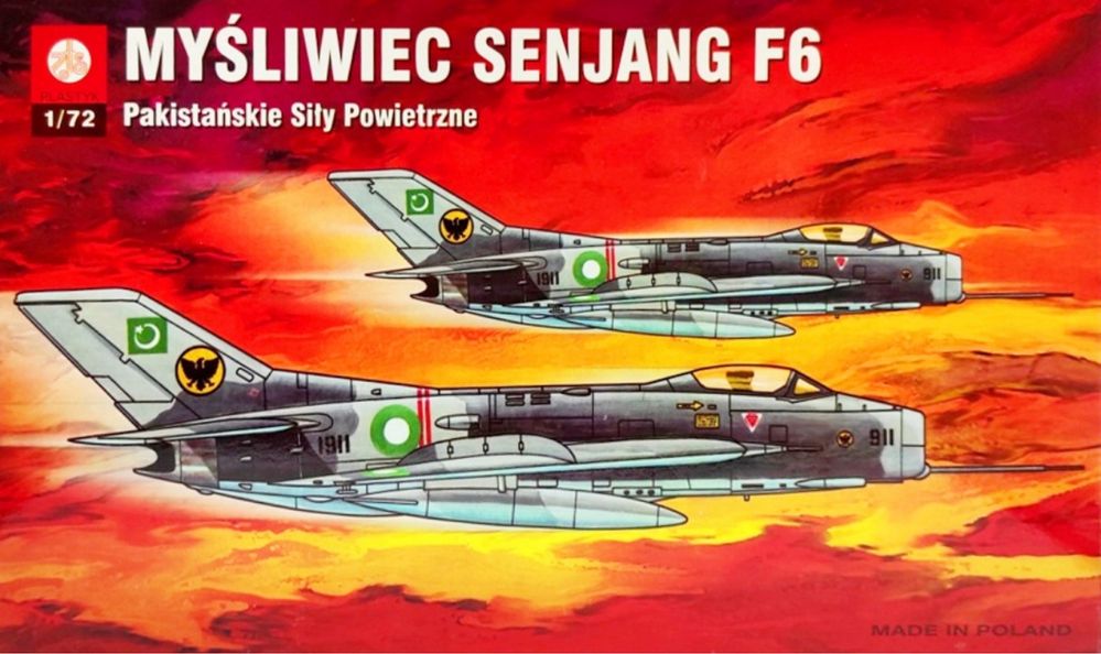 Model do sklejania samolotu Plastyk S-027 Myśliwiec Senjang F6 1:72