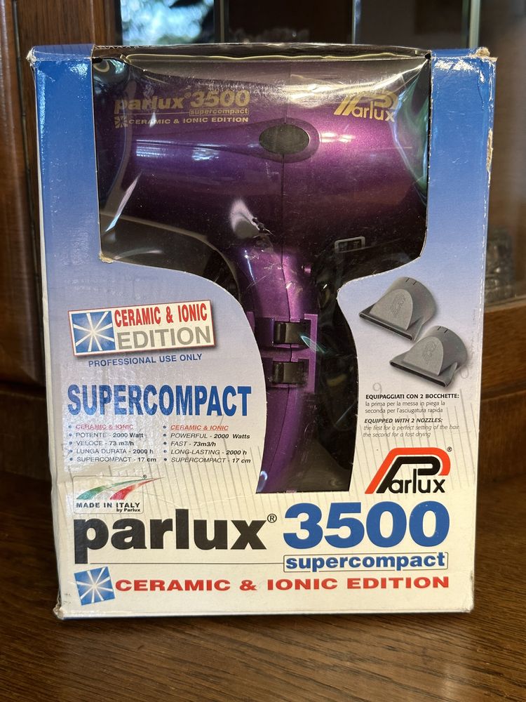 Parlux suszarka do włosów 3500 SuperCompact Ceramic + Ion