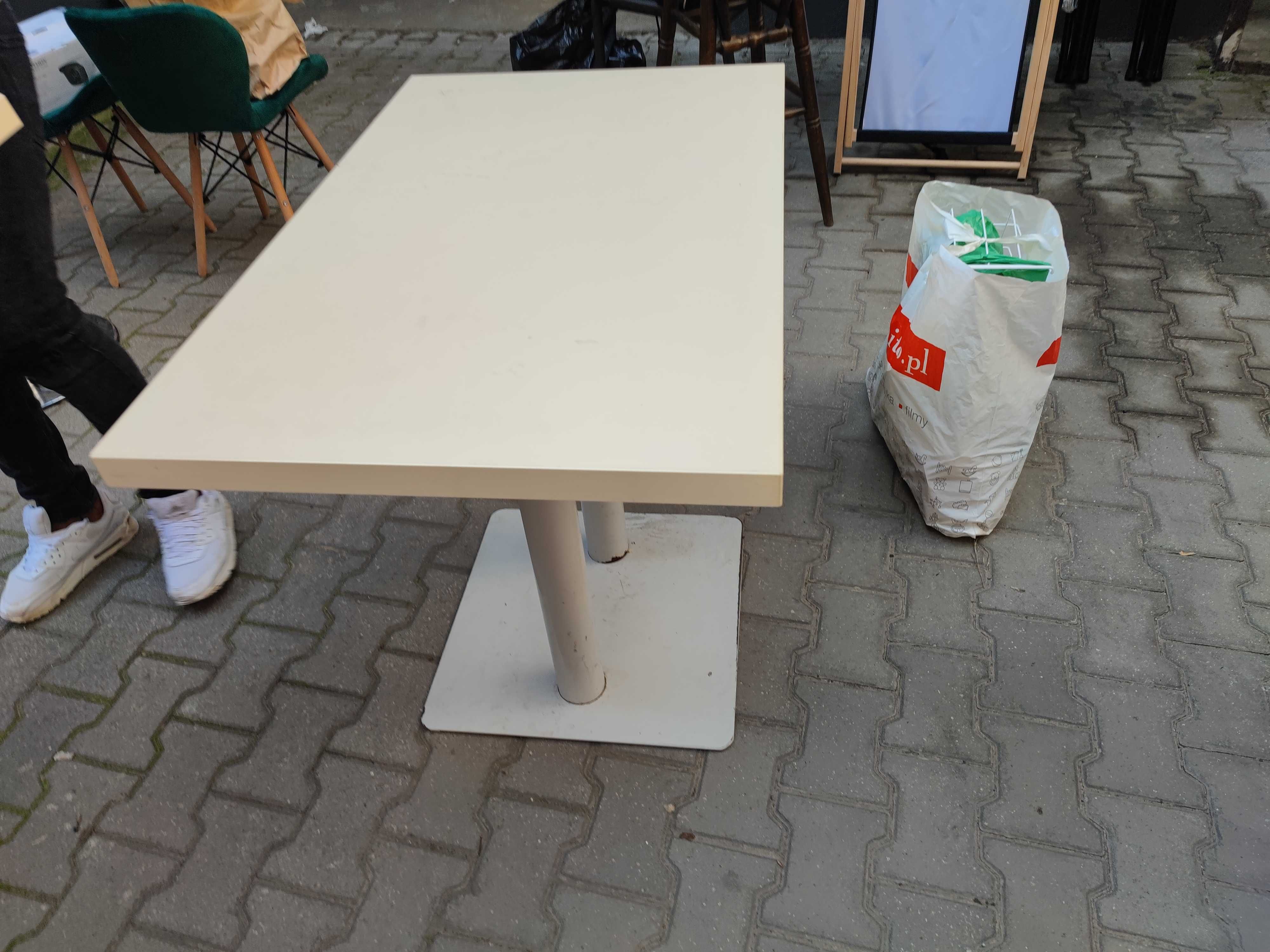 Duży stolik kawiarniany HORECA DUO kremowy