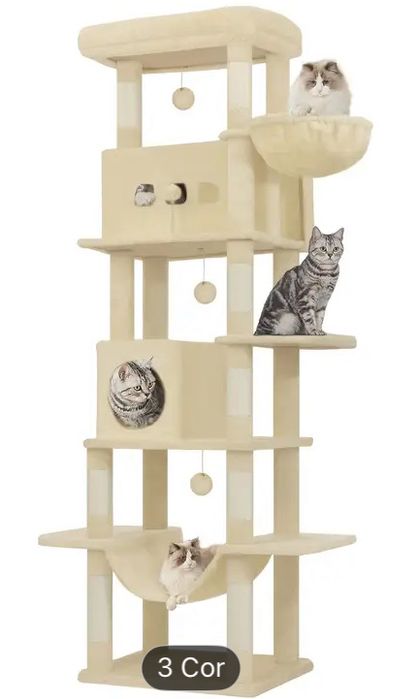 Arvore/torre grande para gatos nova e ja montada