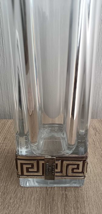 Jarra em cristal de chumbo e aplicação em prata 925 (made in Italy)