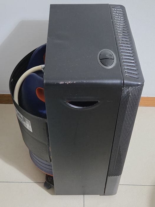 Aquecedor a gás com garrafa