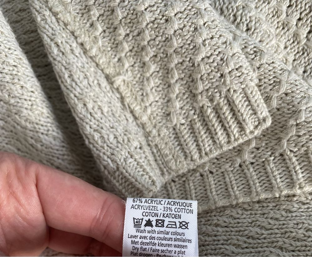 Przepiękna tunika sukienka sweter na wiosnę New Look M bawełna