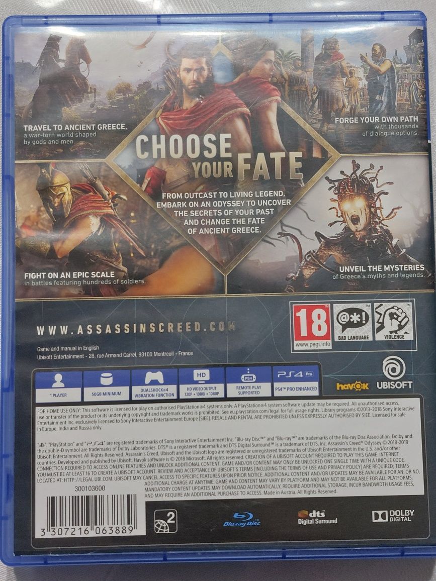 Gra Assassins Creed Odyssey ps4 ps5