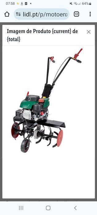 Moto enxada a gasolina