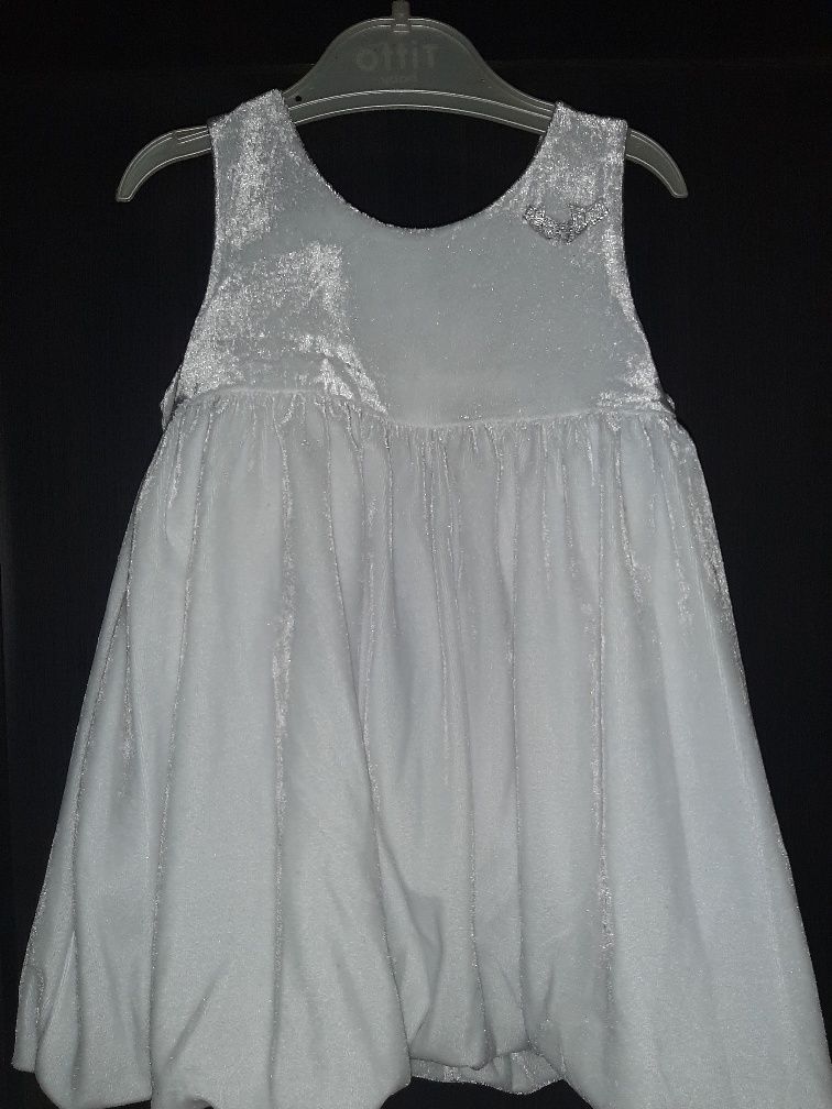 Sukienka biała, rozmiar 80