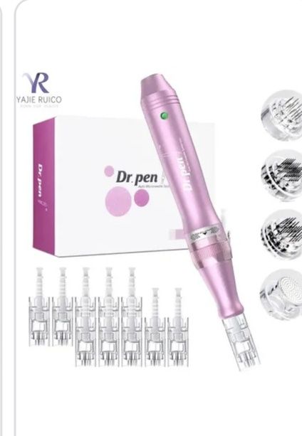 Caneta micropigmentadora + dermografo e vários itens descartáveis