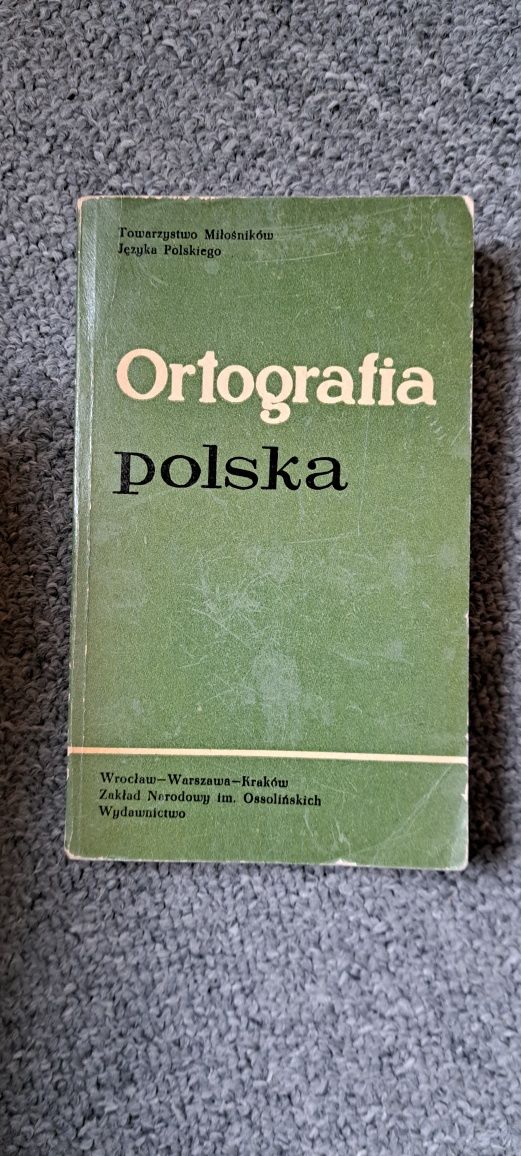 Ortografia polska książka słownik