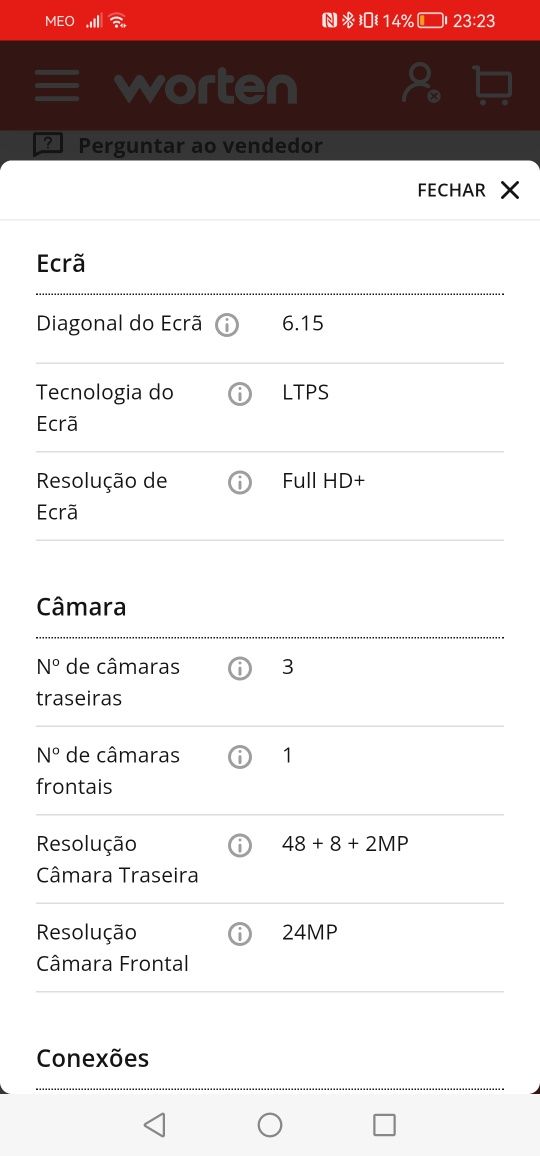Huawei P30 Lite 128 GB Branco como Novo, Barato!