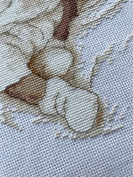 Вишивка хрестиком картина подарунок на хрестини