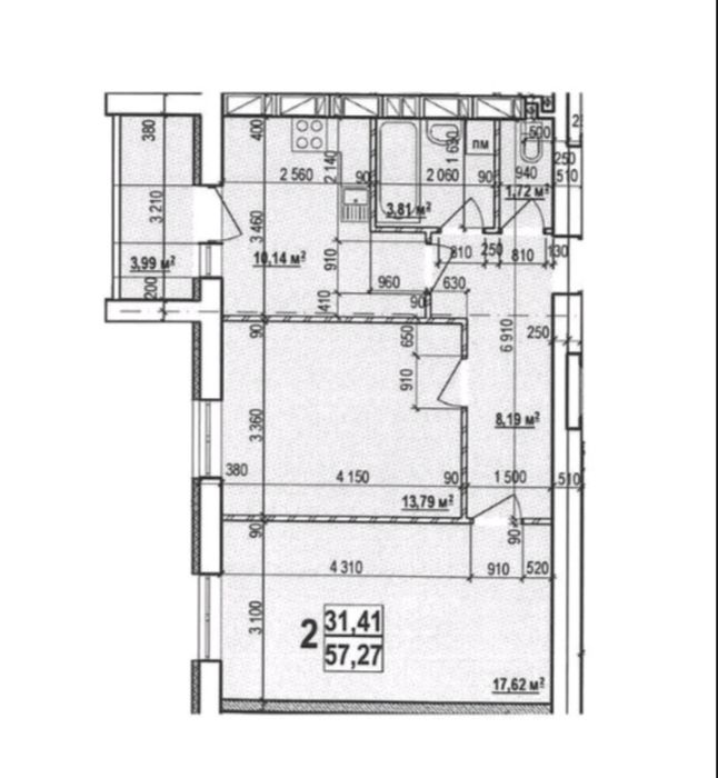 Новострой ЖК Мира-3 в продаже 2 ком квартира дом с коммуникациями .L