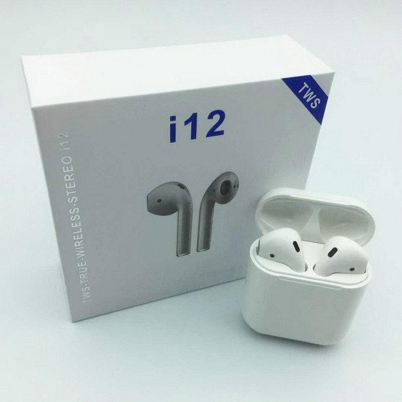 Бездротові сенсорні навушники Bluetooth i12-TWS