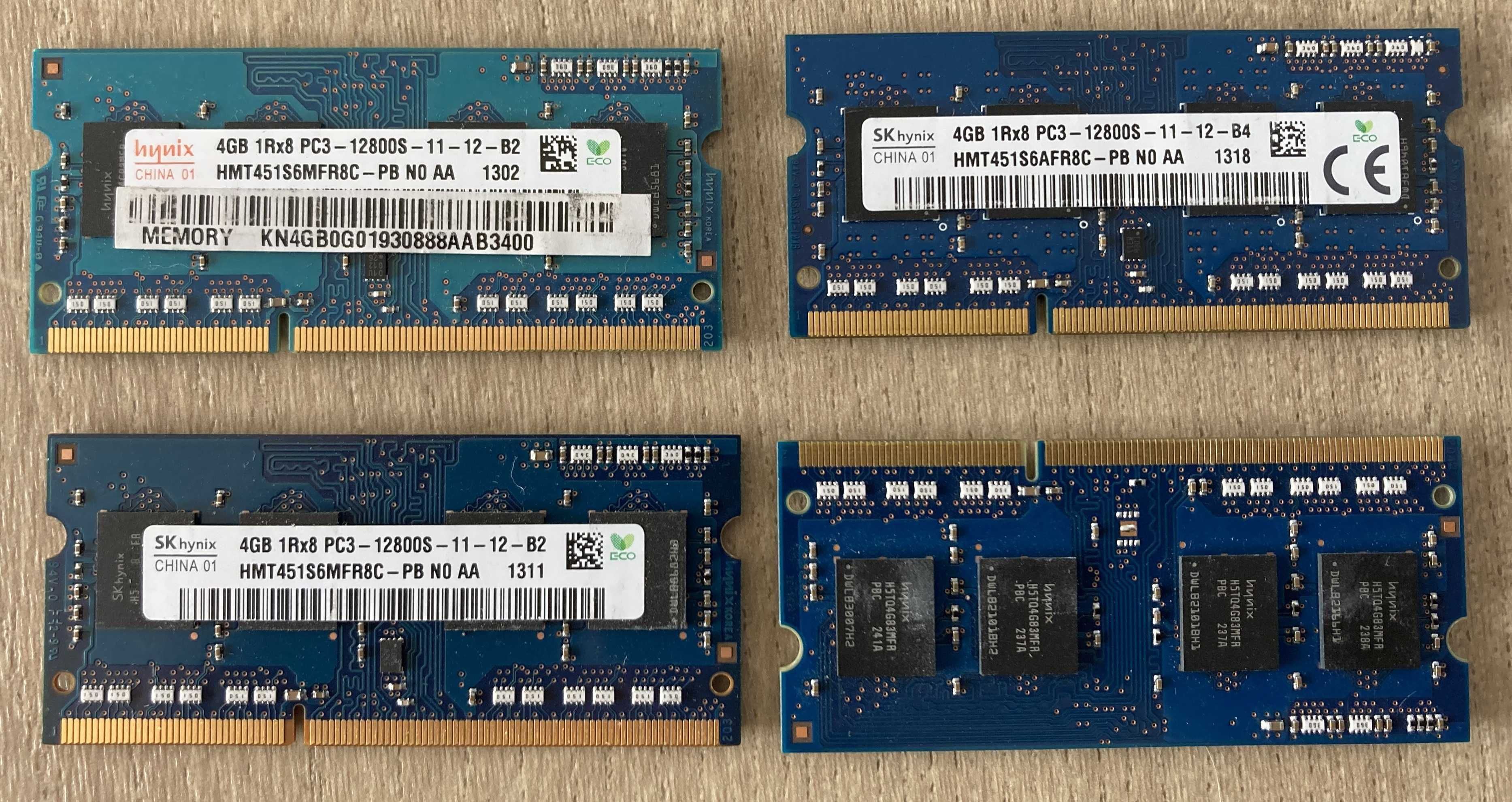 Hynix pamięć ram DDR3 4GB 1RX8 PC3-12800S 1600 MHz