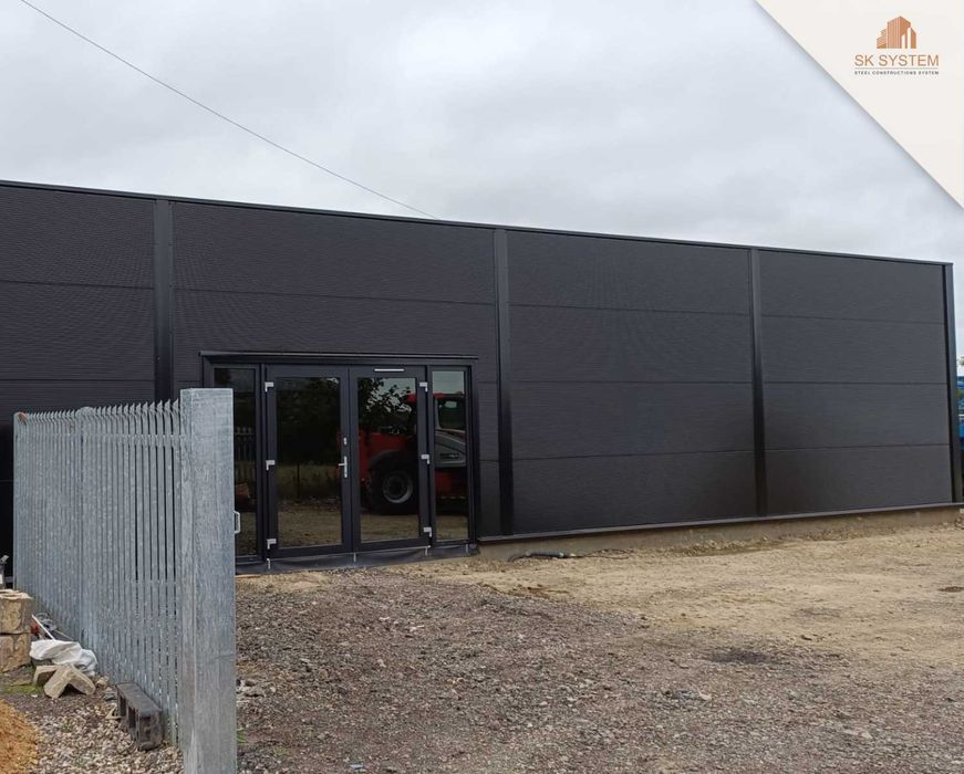 Hala 171 m2 stalowa magazyn warsztat płyta konstrukcja SK SYSTEM