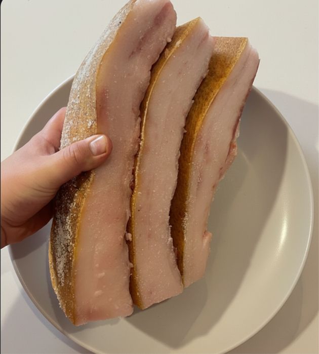 Підчеревина з домашніх свиней / сало солене