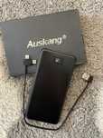 AUSKANG Powerbank ze zintegrowanym kablem 2w1 USB-C+iPhone 10000 mAh