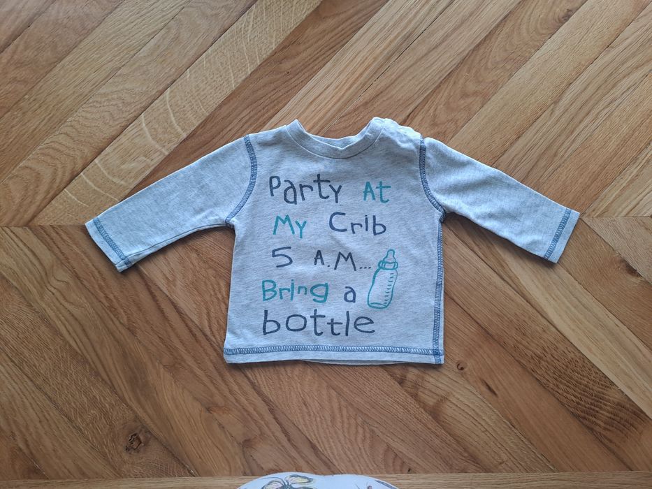 Niemowlęca bluzeczka t-shirt z długim rękawem