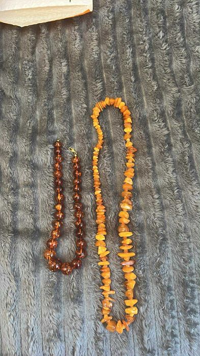 Bursztyny 2 sznury