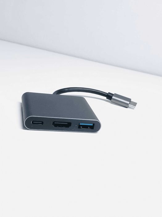 Adapter Typ-C 3w1 HDMI, ładowanie USB 3.1 kompatybilny z Windows Apple