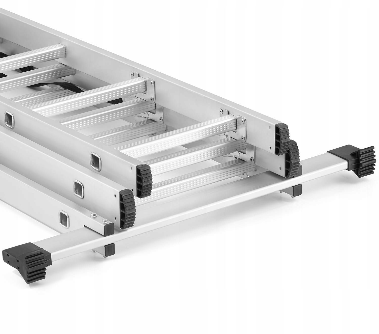 PREMIUM! Drabina Aluminiowa 7,10 m do 150 kg! 3 częściowa (3x9) + Hak!