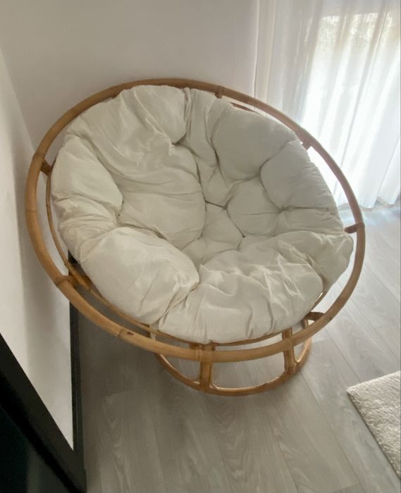 Cadeirão sofá Papasan Homa 110cm como nova