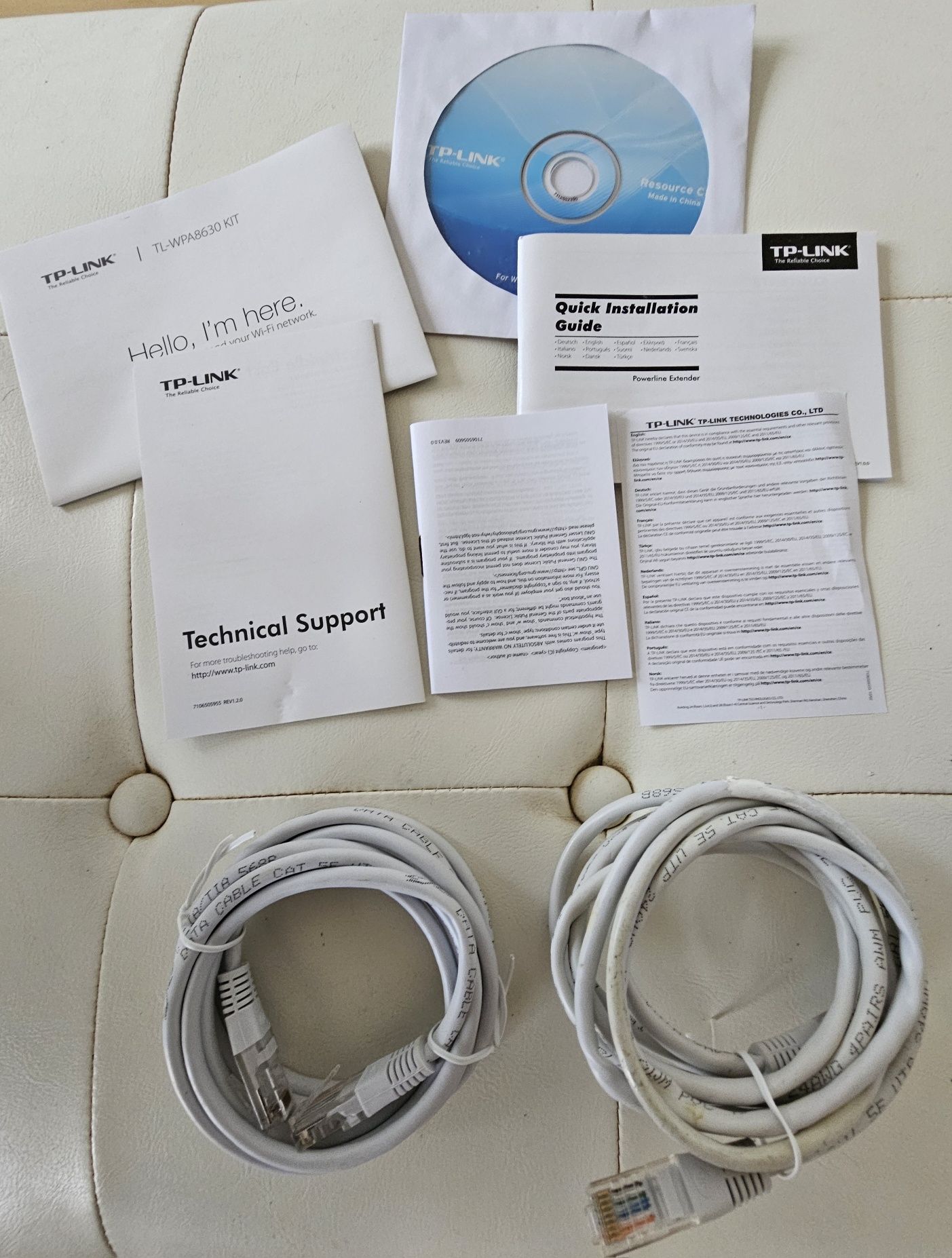 Kit da TP-Link, velocidade até 1200 Mbps