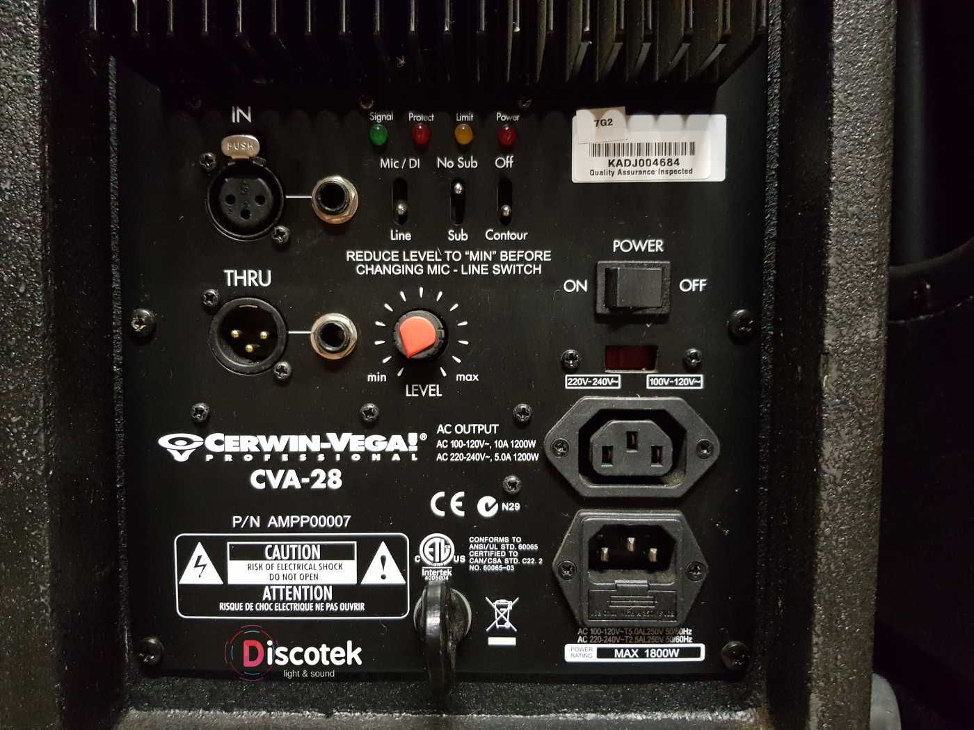 Cerwin-Vega CVA-28 | 2 szt. | Pokrowce | Aktywne | RCF, FBT, QSC