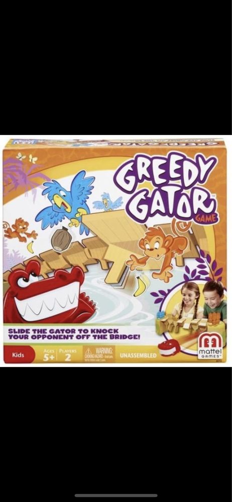 Gra Głodny Aligator Mattel Greedy Gator Game Nowa